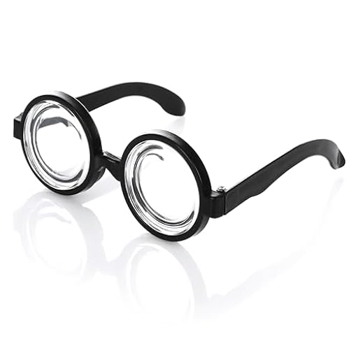 KarneLux Nerd Gafas negras – Divertidas gafas de cuerno sin fuerza – Accesorio de disfraz para abuela, temero, profesor loco o científico | Ya disponible en tu tienda friki favorita! En mundofriki.es!