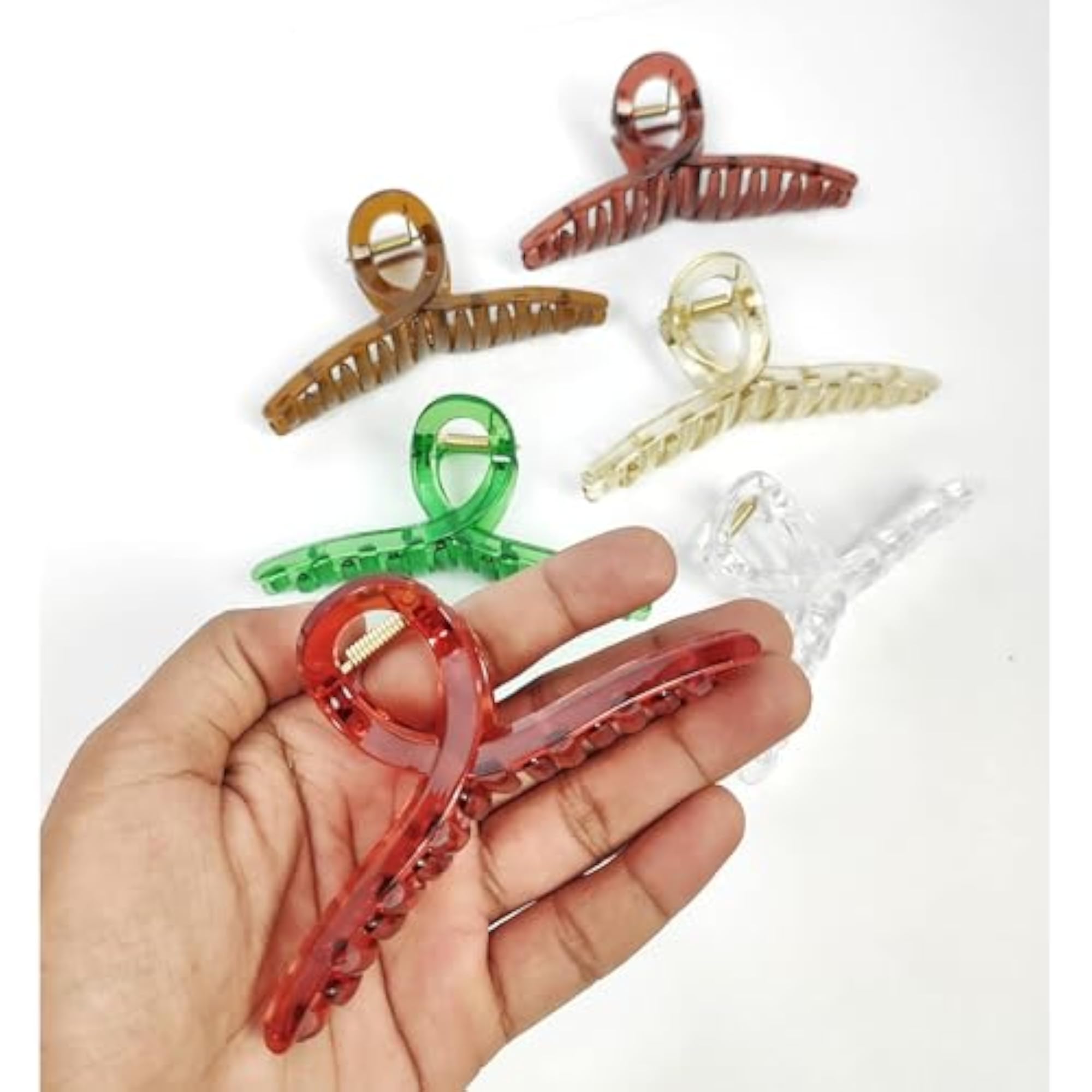 Stylish Clear Hair Clutcher for Girls
