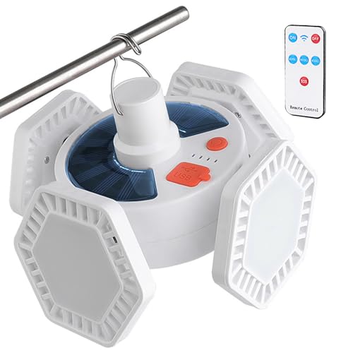 Lampe de tente solaire et USB pour vos soirées de jardin et pique-nique