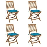 Les coussins d'assise fournis augmentent le confort et peuvent être fixés à la chaise avec des bandes de fixation.