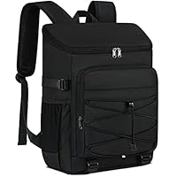 NUBILY Kühlrucksack 30L Wasserdichten Kühltasche Rucksack Gross Isolierte Khltasche Thermo Lunchtasche Fr Camping Outdoor Reisen Bbq Wandern Schwarz