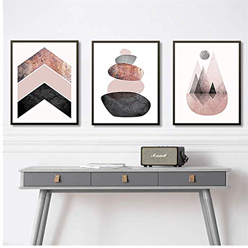 Affiches et peintures sur le mur en toile haut de gamme aquarelle rose 50x70cm