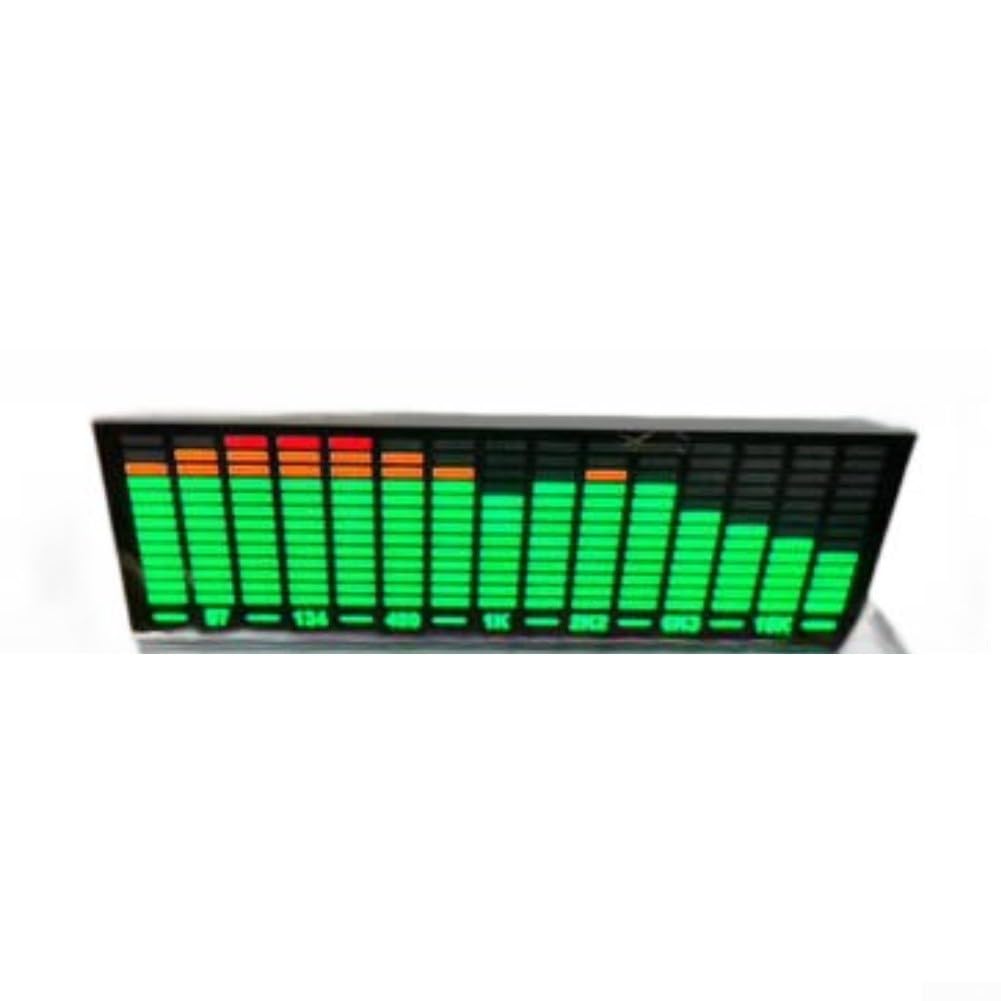 Music for SPECTRUM Light, LED Audio Visualiser Panel, Sound Pickup Rhythm Display for Car Interior Desktop Ambient Lighting(Green Orange Red)