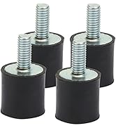 Fafeicy Pack of 4 M5 Rubber Bearings, Anti Vibration Silent Block Car Boat Coils for Air Compressors, etc.