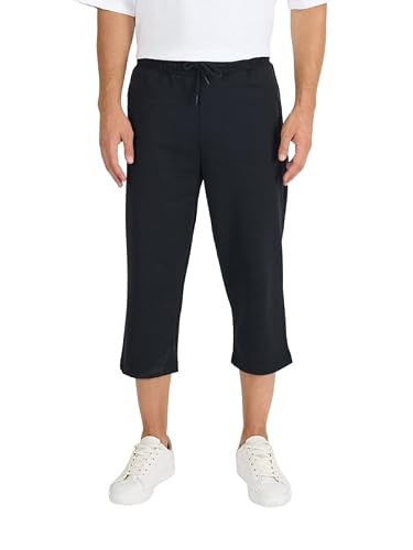 COMEOR Jogginghose Herren Kurz mit Reißverschlusstaschen Shorts Baumwolle Trainingshose - Kurze Sporthose Männer