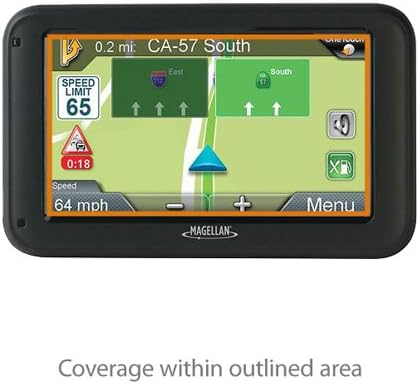 Magellan Roadmate 5230T GPS device with the screen area highlighted for screen protector application.