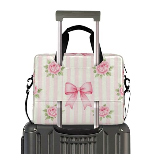 Maletín para portátil con cremallera 15.6 pulg rojo rosa miniatura 4