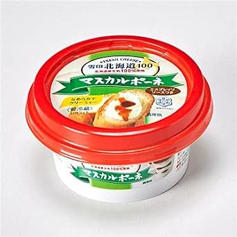 Snow Brand Hokkaido 100 Mascarpone 3.5 oz 100 g x 12 Piece Set Refrigerated