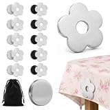 10Pcs Tischdeckenbeschwerer für Draußen Magnet,Tischdeckenbeschwerer