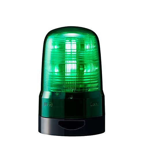 パトライト/PATLITE 回転灯 SF08-M1KTB-G Φ80 DC12〜24V 発光パターン(22種) 緑色 ブザー付 2点穴式取付 プッシュイン端子台