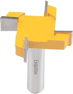 CNC Spoilboard Surfacing Router Bit 1/2 Inch Shank Durable Carbide Tipped Slab Flattening Router Bit Carbide Planer Router Bits Wood Milling Cutter Planing Tool Woodworking Tools