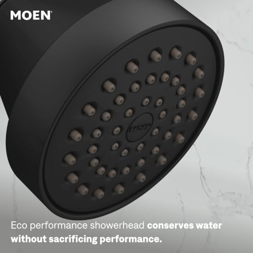Moen Align Matte Black Eco-Performance Posi-Temp Pressure Balancing Modern Tub and Shower Trim Kit, Featuring Shower Head, Lever Handle, and Tub Spout, Valve Required, T2193EPBL - image 4