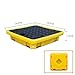 SDVantage Industrial Modular Containment Platform Yellow Spillwith Drain Leakproof Polyethylene Tray for Oil Drums 1 Pieceperfect for Hazardous Waste Management,Yellow1Pcs26.57X26.57X5.91In