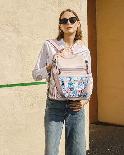 Image of Telena Womens Backpack Purse Vegan Leather Large Travel College Shoulder Bag with Tassel
