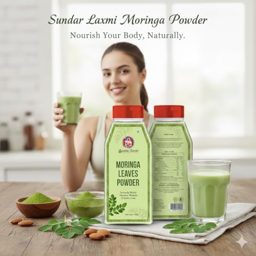 Image of Moringa Oleifera Leaf Powder (400g) | Natural Energy & Immune Support | Premium Green Superfood for Smoothies & Shakes | 100% Raw Miracle Tree Leaves