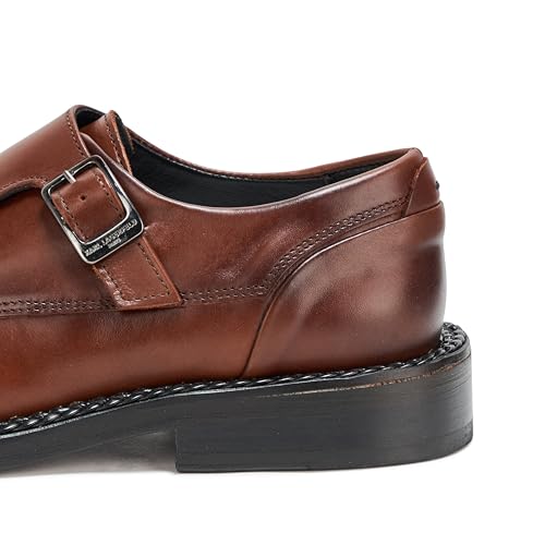 KARL LAGERFELD Men's Double Monk Captoe Dress Shoe Sneaker4