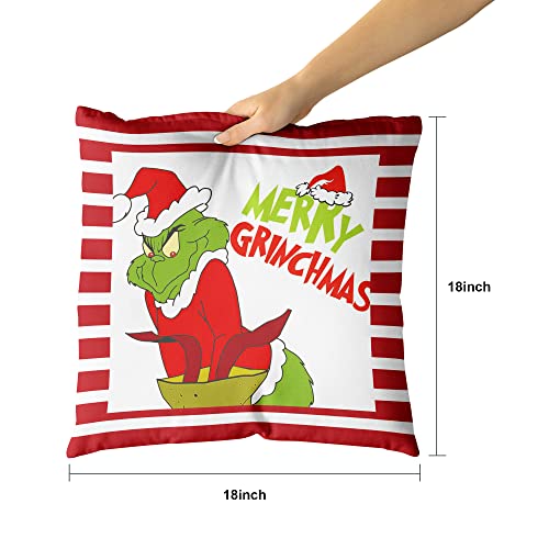 4packchristmasthrowpillowcoversxmasholidaycushionfarmhousethrowpillowcases18x18inchforsofacarchairdecoration  Urban Country Home Decor 4 pack christmas throw pillowcovers xmas holiday cushion farmhouse throw pillowcases 18x18inch for sofa car chair decoration  urban country home decor
