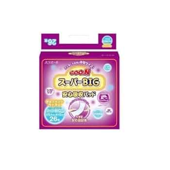 23日までこの価格！グーン　スーパービッグ 安心吸収パッド26枚入り×12 グーンスーパーBIG安心吸収パッド 26枚 – エリエールオンライン