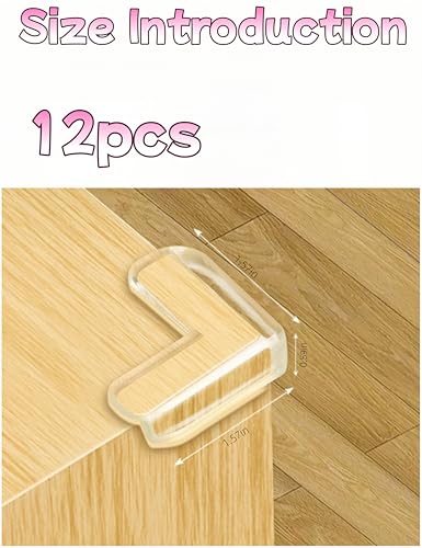 Image of uvbws12 pcs Corner Protection Device, Silicone Furniture Corner Protector, Used to Cover Sharp Furniture and Table Edges