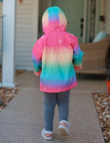 Image of Arshiner Girl Baby Kid Waterproof Hooded Coat Jacket Outwear Raincoat Hoodies