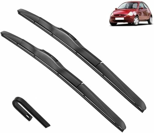 ZHUNDU Balais d'essuie-Glace Avant Compatible avec Fo&RD Ka MK1 1996-2008 Accessoires de vitres de Pare-Brise Brosses 2000 2003 2004 2005 2006 2007 (Color : Front, Size : LHD)