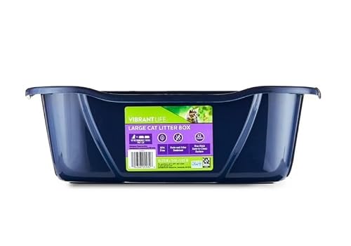 Vibrant Life Large Open Cat Litter Box ~ (1 Pack)
