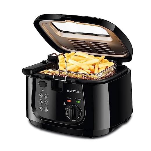 Fritadeira Elétrica Big Fry 2,5L, Mondial, Preto, 1500W, 110V - FT-07