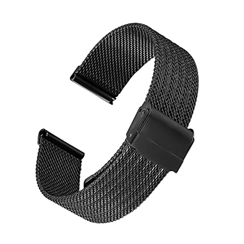 Bracelet de montre maille acier inoxydable rose 22mm pour homme