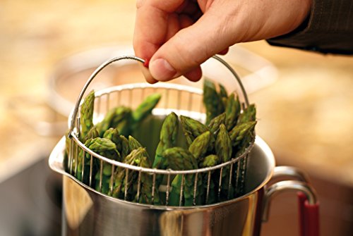 Kuhn Rikon 4Th Burner Pot With Glass Lid And Steam Basket 12 Cup #TOP4