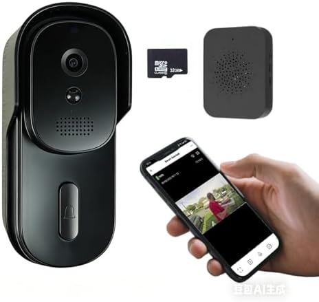 Wireless Doorbell Camera with Lifetime Free Cloud Storage - No Hi...