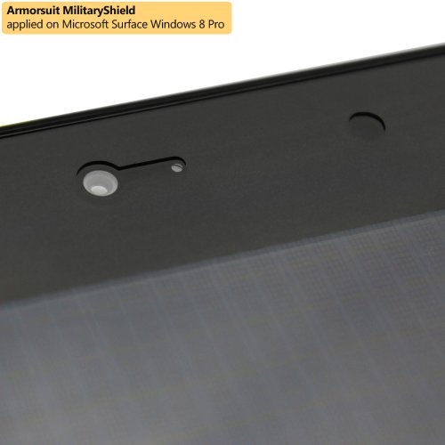 ArmorSuit MilitaryShield Black Carbon Fiber Skin Wrap Film + HD Clear Screen Protector for Microsoft Surface Pro 1st Generation 2013 Release - Anti-Bubble Film - Thumbnail 4