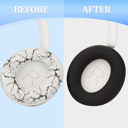 Protector de silicona para sudor con funda para diadema compatible con auriculares Anker Space Q45, accesorios suaves para almohadillas, protector resistente al sudor y fácil de limpiar (Negro) miniatura 4