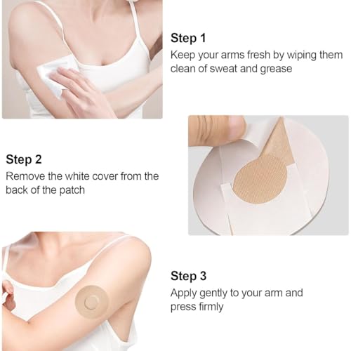Image of 10Pcs Freestyle Adhesive Patches, Skin Tone Adhesive Patches for Continuous Monitoring, Sweatproof Sensor Cover,Waterproof and Breathable Design for Daily Activities, Swimming and Sports