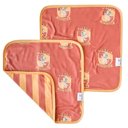 Image of Copper Pearl Baby Security Blanket Set of 2 - Portable Size for Self-Soothing On-The-Go, Ideal Baby Blankets for Boys and Girls, Ultra-Soft, and Gift-Ready Loveys - Gryffindor