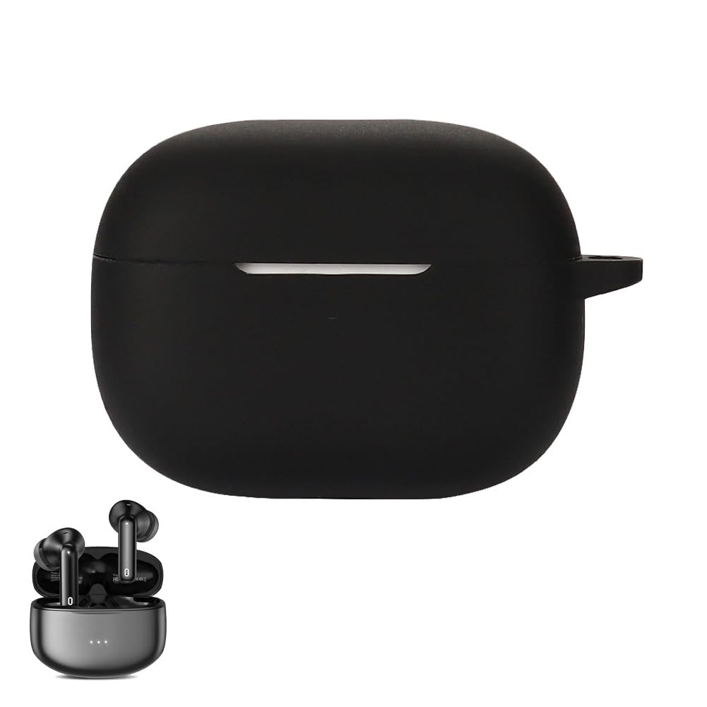 Silicon Case Cover Compatible with XIAOWTEK A40-PRO or SB03 Wireless Earbuds, Protective Skin with Keychain, with Hole for Charging