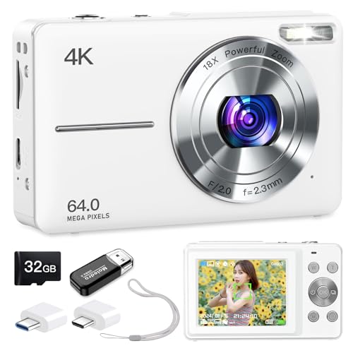 Amazon | Moledro 4K デジタルカメラ デジカメ 6400万画素 32GB