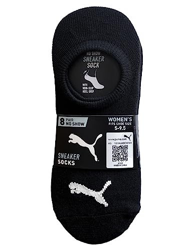 PUMA Ladies Sneaker Liner, 8-pair (Black Multi)2