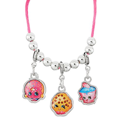 Shopkins Necklace with 3-Charms (Clip-On) (D'Lish Donut / Ko