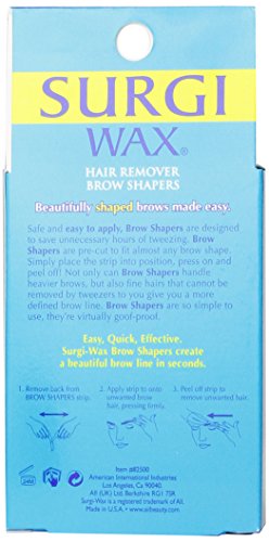 Surgi-Wax Brow Shapers For Brows, 28 Strips (Pack Of 4) #TOP1