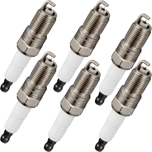 Image of BDFHYK SP413 Iridium Spark Plugs Compatible with Ranger Tempo Probe for Mazda 6 Tribute MPV B3000 Benz 300CE 300SEL 300TE for Mercury Montego Sable 3.0L L6 V6 Engine Replacement for BP5EFS, Set of 6