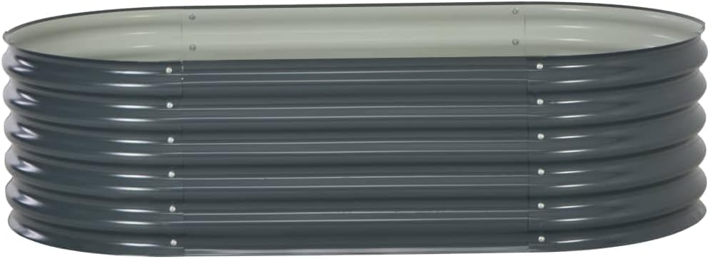 Garden Raised Bed,Garden Planter Boxes Outdoor,Garden Beds Outdoor for Vegetables,Herb Garden,for Flowers Plants, Vegetables Herb, 63"x31.5"x17.3" Galvanised Steel Gray