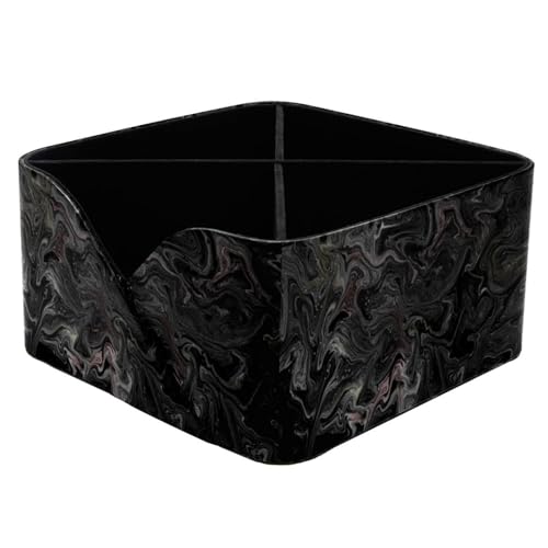 Porte-stylos rectangulaire à motif abstrait foncé pour bureau - 2