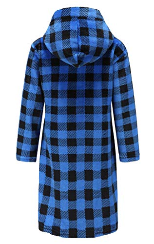Image of Girls Fleece Robe Boys Hooded Bathrobe Soft Flannel Robe For Kids