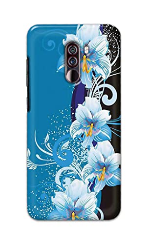 Image of PRINTFIDAA Beautiful Floral Design Printed Designer Hard Case for Poco F1, Pocophone F1 Back Cover -(e) RPM1006