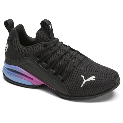 PUMA Kids Girls Axelion Sleek Fade Running Sneakers Shoes - Black2