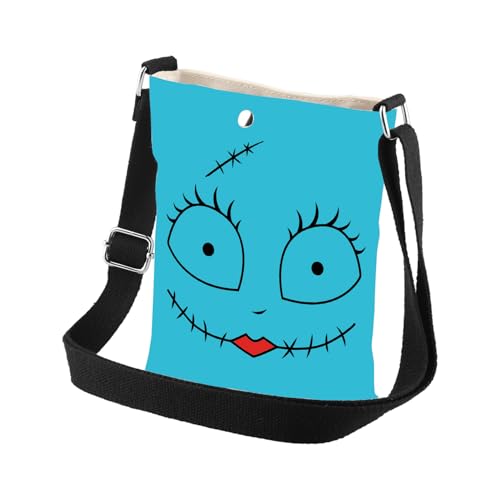 BDPWSS Cartoon Face Inspired Gifts Horror Movie Cossbody Bag Scary Movie Themed Gifts Spooky Season Gift