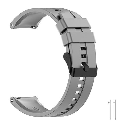 [SIWENGDE] 時計バンド ユニバーサル時計バンド20mm 22mmワイドシリコンストラップ 腕時計バンド20ミリ 22ミリ ラバーベルト防水時計替えベルト スマートウォッチバンド ベルト 交換ベルト 替えバンド Quick Release ほとんどのスマートウォッチと互換性があり (22mm, gray)