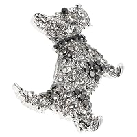 Holibanna Adorable Broche De Perro Para Mujer Bonito Broche De Animal De Dibujos Animados Broche De Solapa Con Diamantes De Imitación Para Festivos Accesorios De Fiesta Y Ropa De