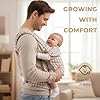 CycleMore Ergonomic Baby Carrier Newborn to Toddler - Lightweight & Breathable Infant Carrier with 3 Carry Positions, Hip-Healthy M-Shape Seat for 7-35 lbs (Houndstooth) #3