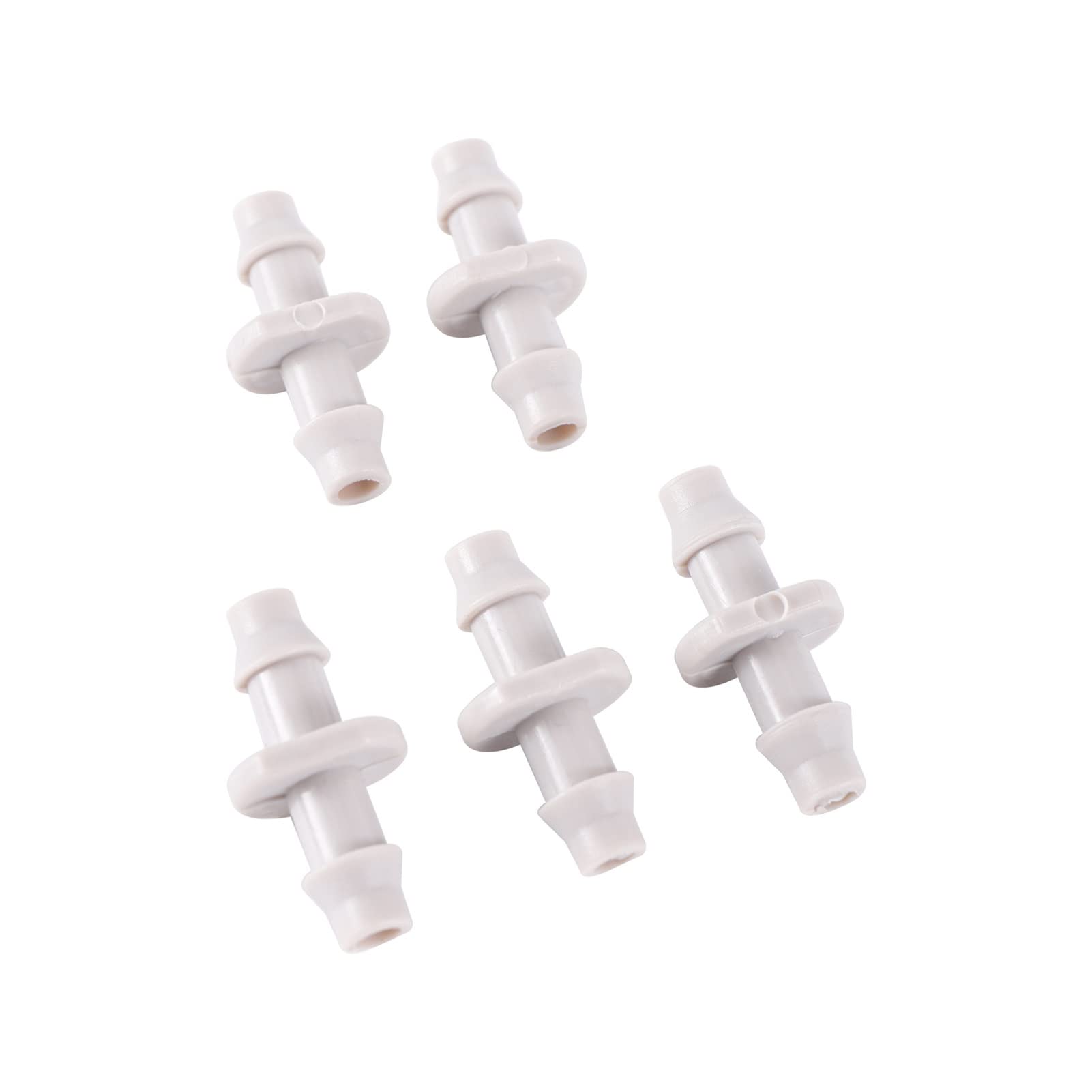 Raccordo Connettore 1000 Pezzi 1/4 di pollice Raccordi per tubi flessibili a doppio tubo dritto da giardino Irrigazione a goccia Tubo in PE Raccordi di distribuzione dell'acqua